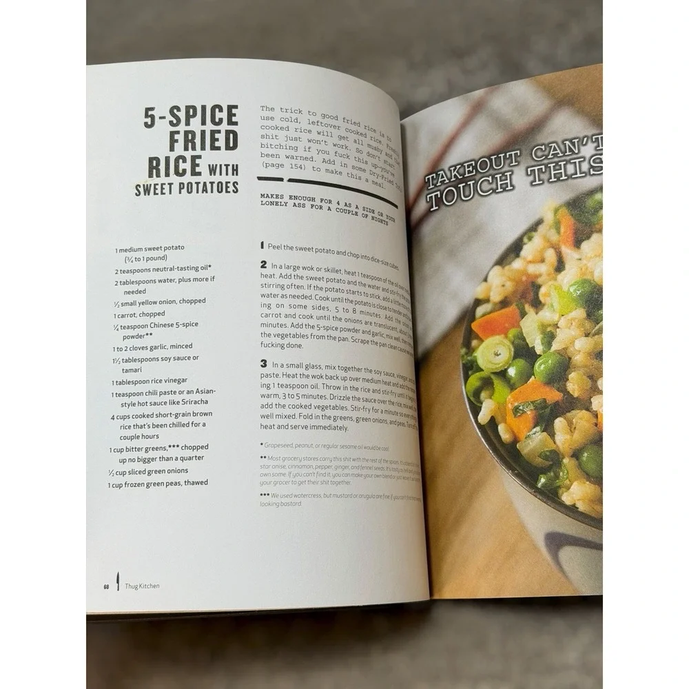 Thug Kitchen Eat Like You Give a F*ck Official Cookbook Hardcover Vegan Recipes